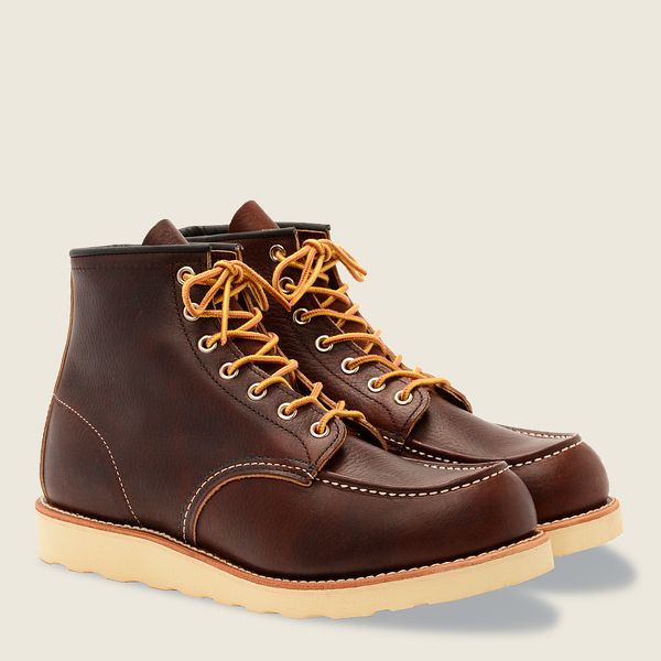 レッド ウィング(Red Wing) Classic Moc - 6インチの油膜革 ブーツ メンズ ブライアー JP21963